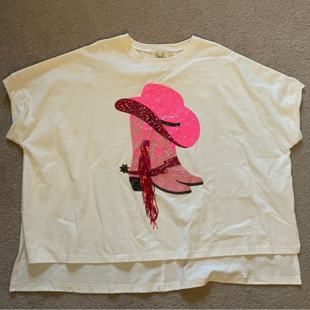Sequin Western Top